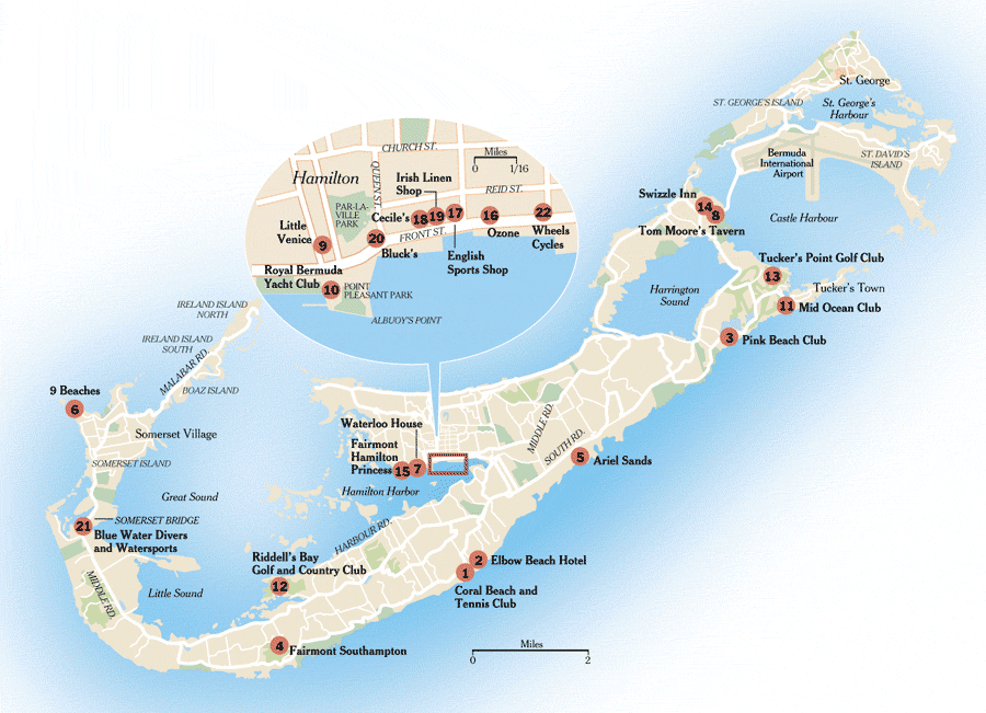 Bermuda Cities Map